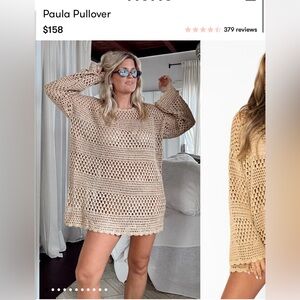 Show Me Your Mumu Crochet Paula Pullover Coverup